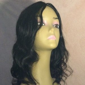 BRAZILIAN HUMAN HAIR WIG (COMES WITH BEAUTIFUL LIGHT BLUE HEADBAND)